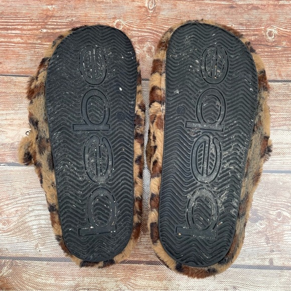 Bebe Fanny Womens Faux Fur Footbed Slide Sandals size 7 - Picture 13 of 15
